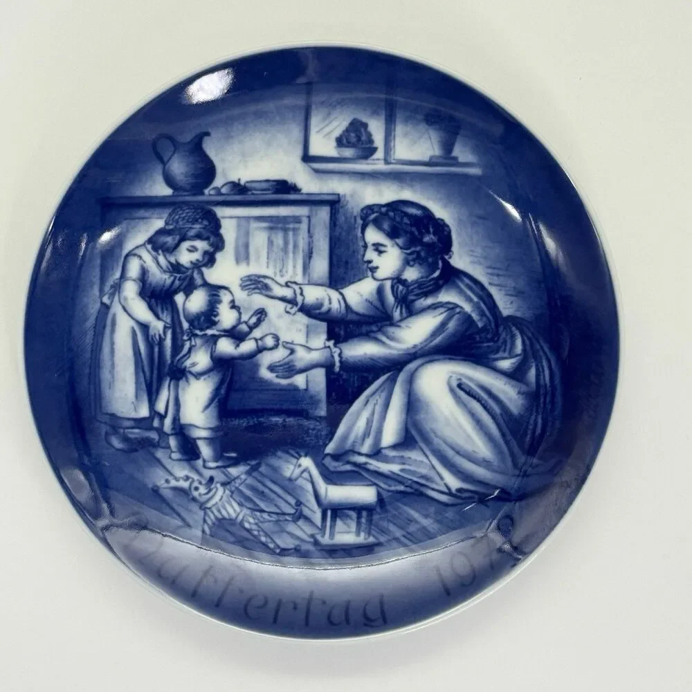 Mothers Day 1972 Muttertag Plate BAREUTHER Bavaria Germany 7.75